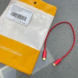 CableCreation Short USB C Cable 1FT 60W USB C to USB C Fast Charging Cable Short